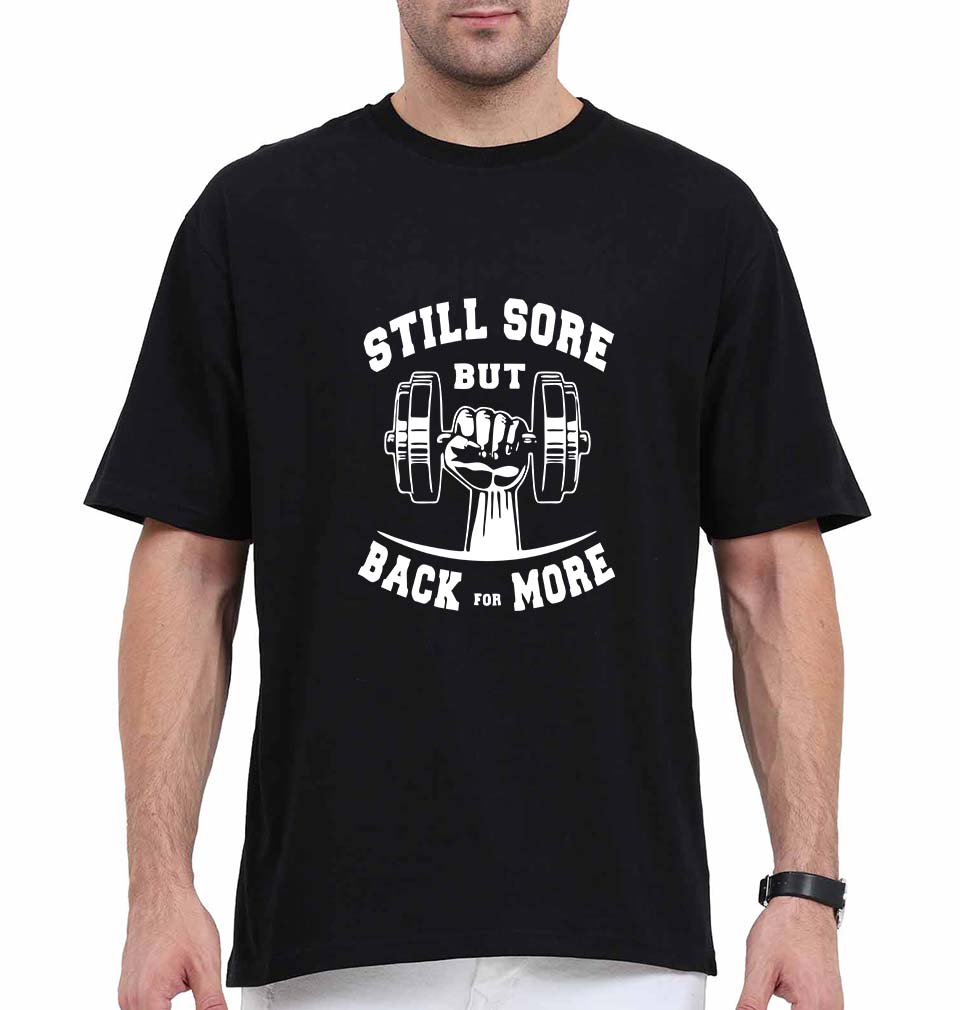 Gym Oversized T-Shirt for Men-Black-Ektarfa.online