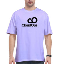 Load image into Gallery viewer, CloudOps Oversized T-Shirt for Men-Lavender-Ektarfa.online
