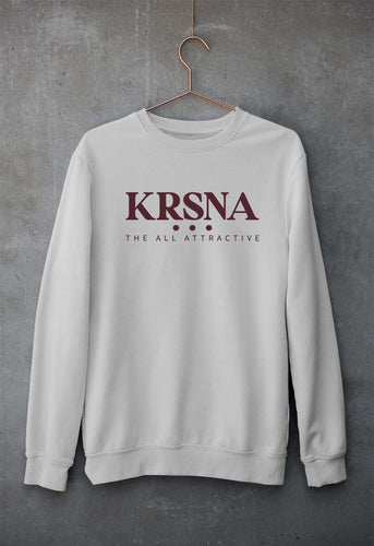 Krsna Unisex Sweatshirt for Men/Women-Grey Melange-Ektarfa.online