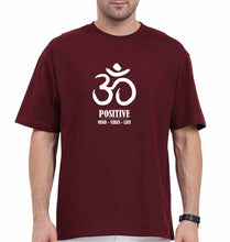 Load image into Gallery viewer, Om Oversized T-Shirt for Men-Maroon-Ektarfa.online

