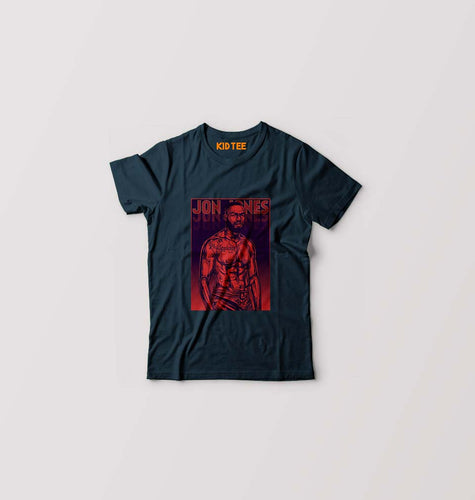jon jones UFC T-Shirt for Boy/Girl-Petrol Blue-Ektarfa.online
