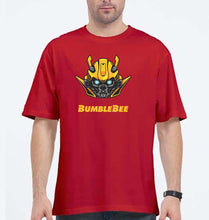 Load image into Gallery viewer, Transformers Bumblebee Oversized T-Shirt for Men-Red-Ektarfa.online
