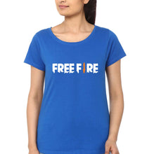 Load image into Gallery viewer, free fire T-Shirt for Women-Royal Blue-Ektarfa.online
