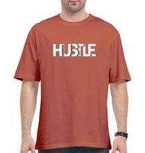 Load image into Gallery viewer, hustle Oversized T-Shirt for Men-Coral-Ektarfa.online
