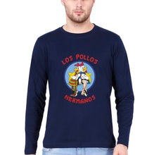 Load image into Gallery viewer, Los Pollos Hermanos Breaking Bad Full Sleeves T-Shirt for Men-Navy Blue-Ektarfa.online
