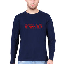 Load image into Gallery viewer, acknowledge the bloodline Full Sleeves T-Shirt for Men-Navy Blue-Ektarfa.online
