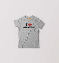 Load image into Gallery viewer, I LOVE AMAZON T-Shirt for Boy/Girl-Grey-Ektarfa.online
