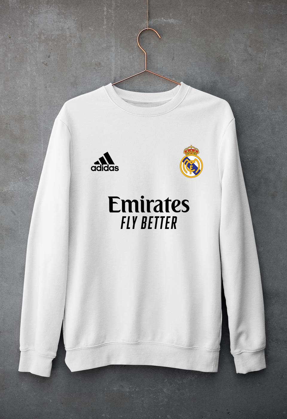 Real Madrid 2021-22 Unisex Sweatshirt for Men/Women