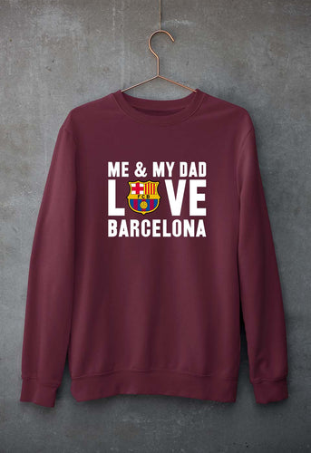 Love Barcelona Unisex Sweatshirt for Men/Women-Maroon-Ektarfa.online