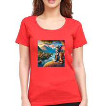 Load image into Gallery viewer, Tom and Jerry T-Shirt for Women-Red-Ektarfa.online
