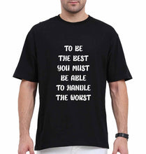 Load image into Gallery viewer, Be the Best Oversized T-Shirt for Men-Black-Ektarfa.online
