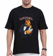 Load image into Gallery viewer, camel cigarette Oversized T-Shirt for Men-Black-Ektarfa.online
