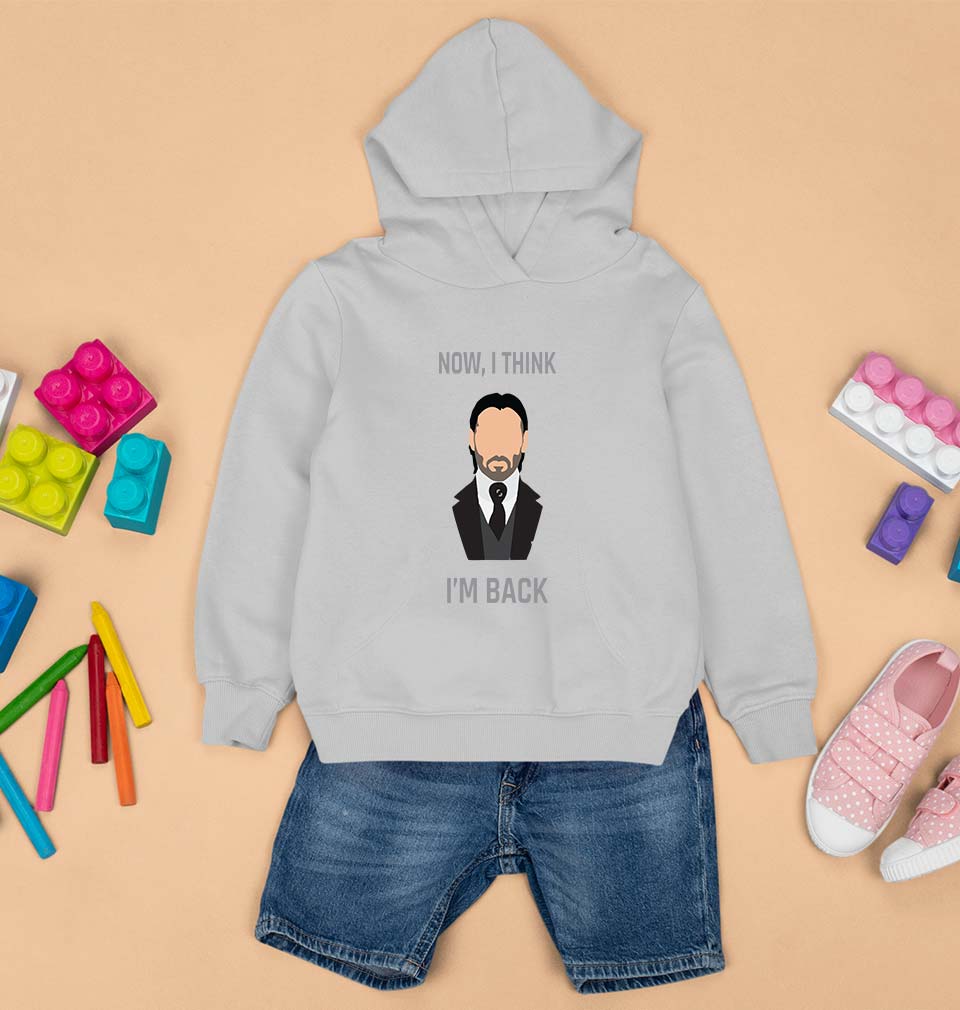 John Wick Kids Hoodie for Boy/Girl-Grey-Ektarfa.online