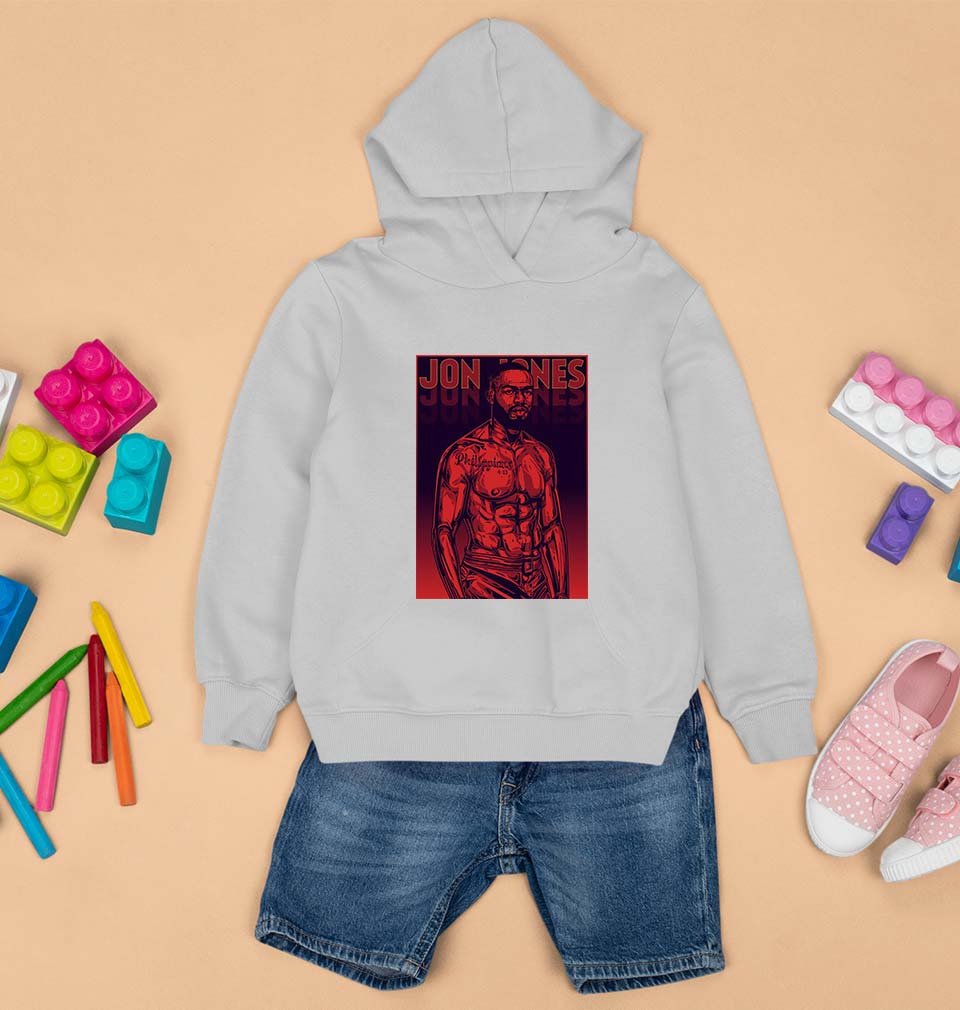 jon jones UFC Kids Hoodie for Boy/Girl-Grey-Ektarfa.online