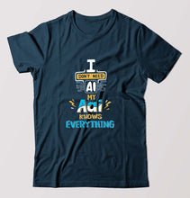 Load image into Gallery viewer, Artificial intelligence (AI) Aai T-Shirt for Men-Petrol Blue-Ektarfa.online
