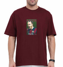 Load image into Gallery viewer, iniesta Oversized T-Shirt for Men-Maroon-Ektarfa.online
