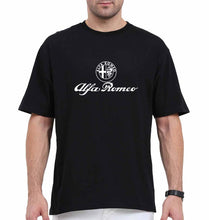 Load image into Gallery viewer, Alfa Romeo Oversized T-Shirt for Men-Black-Ektarfa.online
