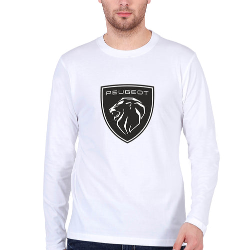 Peugeot Full Sleeves T-Shirt for Men-White-Ektarfa.online