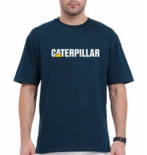 Load image into Gallery viewer, caterpillar Oversized T-Shirt for Men-Petrol Blue-Ektarfa.online
