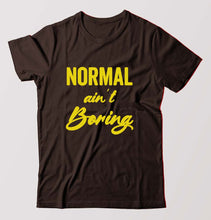 Load image into Gallery viewer, Normal Ain&#39;t Boring T-Shirt for Men-Coffee Brown-Ektarfa.online
