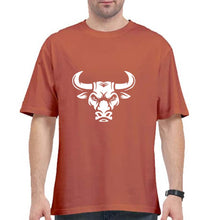 Load image into Gallery viewer, Bull Oversized T-Shirt for Men-Coral-Ektarfa.online
