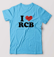 Load image into Gallery viewer, I LOVE RCB T-Shirt for Men-Light Blue-Ektarfa.online

