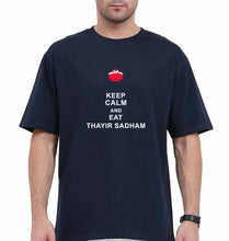 Load image into Gallery viewer, thayir sadam Oversized T-Shirt for Men-Navy Blue-Ektarfa.online
