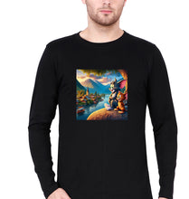 Load image into Gallery viewer, Tom and Jerry Full Sleeves T-Shirt for Men-Black-Ektarfa.online
