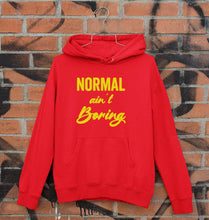 Load image into Gallery viewer, Normal Ain&#39;t Boring Unisex Hoodie for Men/Women-Red-Ektarfa.online

