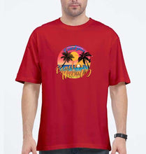 Load image into Gallery viewer, beach therapy Oversized T-Shirt for Men-Red-Ektarfa.online
