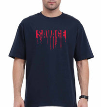 Load image into Gallery viewer, savage Oversized T-Shirt for Men-Navy Blue-Ektarfa.online
