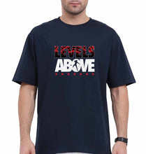 Load image into Gallery viewer, levels above roman reigns Oversized T-Shirt for Men-Navy Blue-Ektarfa.online
