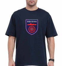 Load image into Gallery viewer, Odisha FC Oversized T-Shirt for Men-Navy Blue-Ektarfa.online
