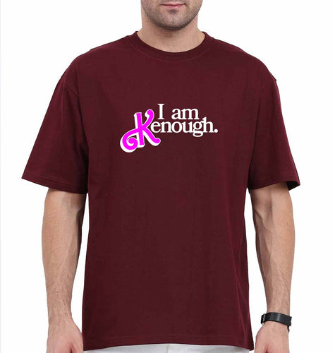 kenough Oversized T-Shirt for Men-Maroon-Ektarfa.online