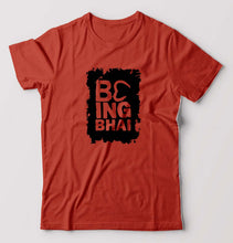 Load image into Gallery viewer, Being Bhai T-Shirt for Men-Brick Red-Ektarfa.online
