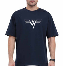 Load image into Gallery viewer, van halen Oversized T-Shirt for Men-Navy Blue-Ektarfa.online
