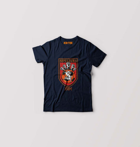 Sepultura Kids T-Shirt for Boy/Girl-Navy Blue-Ektarfa.online