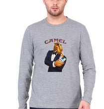 Load image into Gallery viewer, camel cigarette Full Sleeves T-Shirt for Men-Grey Melange-Ektarfa.online
