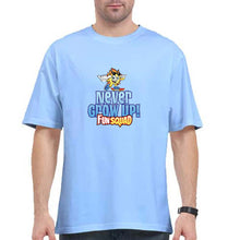 Load image into Gallery viewer, fun squad Oversized T-Shirt for Men-Baby Blue-Ektarfa.online
