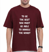 Load image into Gallery viewer, Be the Best Oversized T-Shirt for Men-Maroon-Ektarfa.online
