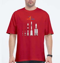 Load image into Gallery viewer, isro Oversized T-Shirt for Men-Red-Ektarfa.online
