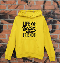 Load image into Gallery viewer, life is better with friends Unisex Hoodie for Men/Women-Mustard Yellow-Ektarfa.online
