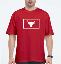 Load image into Gallery viewer, Bull Oversized T-Shirt for Men-Red-Ektarfa.online
