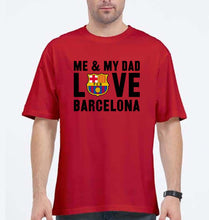 Load image into Gallery viewer, Love Barcelona Oversized T-Shirt for Men-Red-Ektarfa.online
