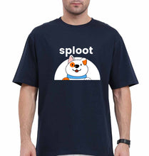 Load image into Gallery viewer, Sploot Oversized T-Shirt for Men-Navy Blue-Ektarfa.online
