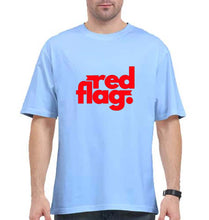 Load image into Gallery viewer, Red Flag Oversized T-Shirt for Men
