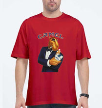 Load image into Gallery viewer, camel cigarette Oversized T-Shirt for Men-Red-Ektarfa.online
