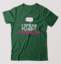 Load image into Gallery viewer, i speak fluent labrador T-Shirt for Men-Bottel Green-Ektarfa.online
