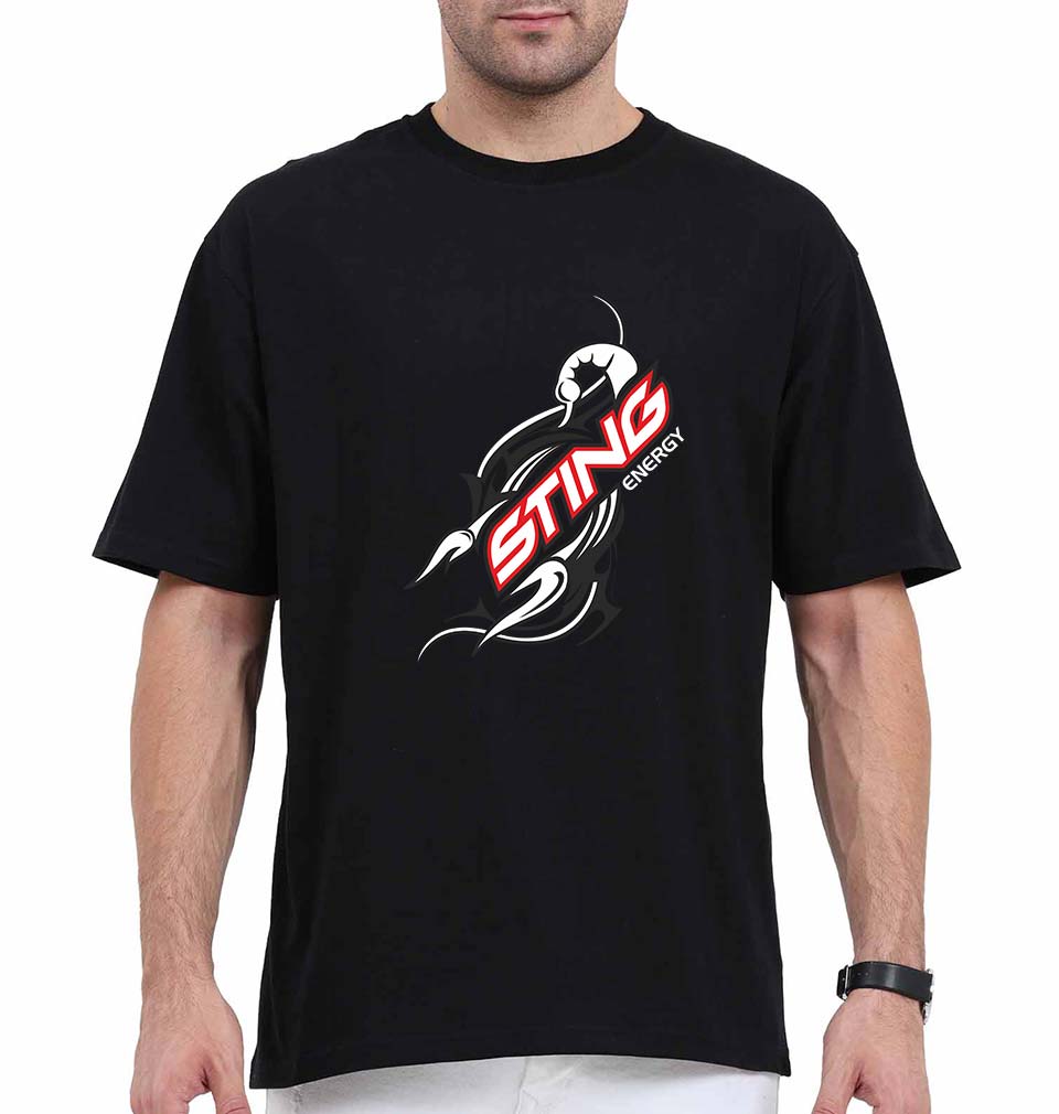 Sting Energy Oversized T-Shirt for Men-Black-Ektarfa.online