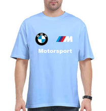 Load image into Gallery viewer, BMW Motersport Oversized T-Shirt for Men-Baby Blue-Ektarfa.online
